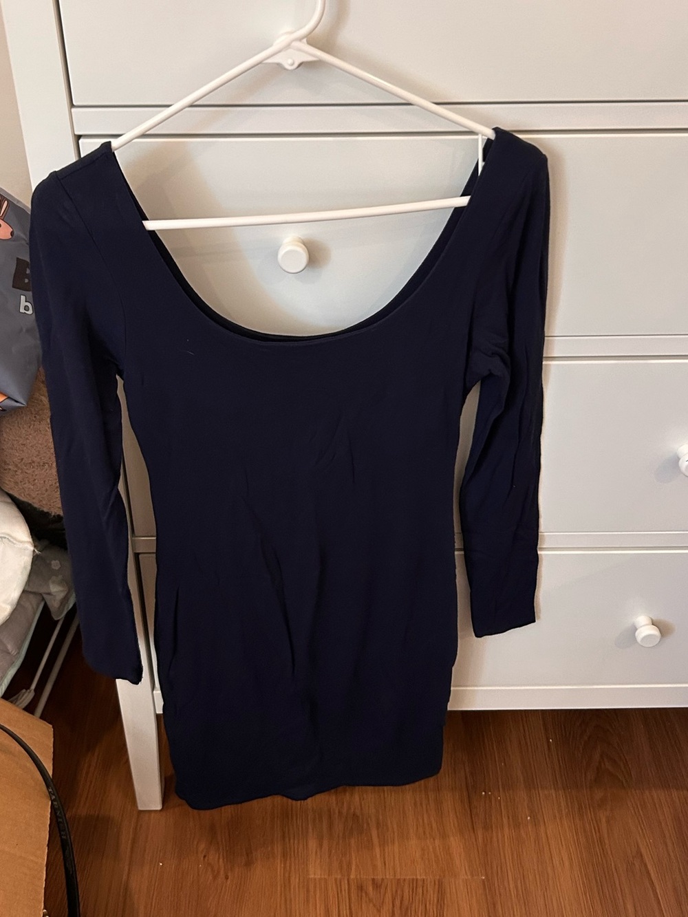Naked Wardrobe Long sleeve Bodycon Dress